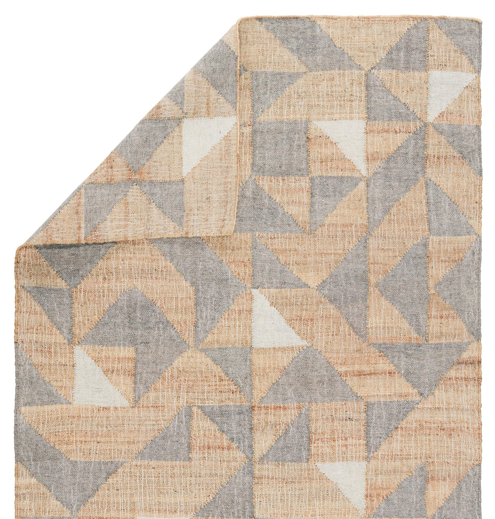 Jaipur Living Utah Handmade Geometric Beige/ Gray Area Rug (5'X8')
