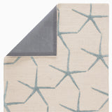 Jaipur Living Starfishing Handmade Animal Pattern White/ Blue Area Rug (8'X11')