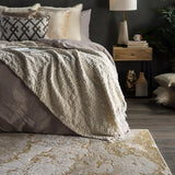 Jaipur Living Cisco Abstract Gray/ Gold Runner Rug (2'2"X8')