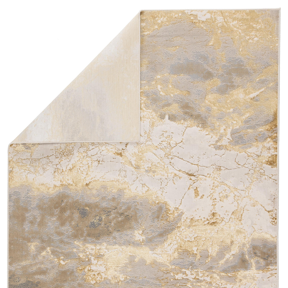 Jaipur Living Cisco Abstract Gray/ Gold Runner Rug (2'2"X8')