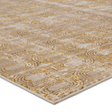 Jaipur Living Gimeas Geometric Gold/ Taupe Area Rug (7'10"X10'6")