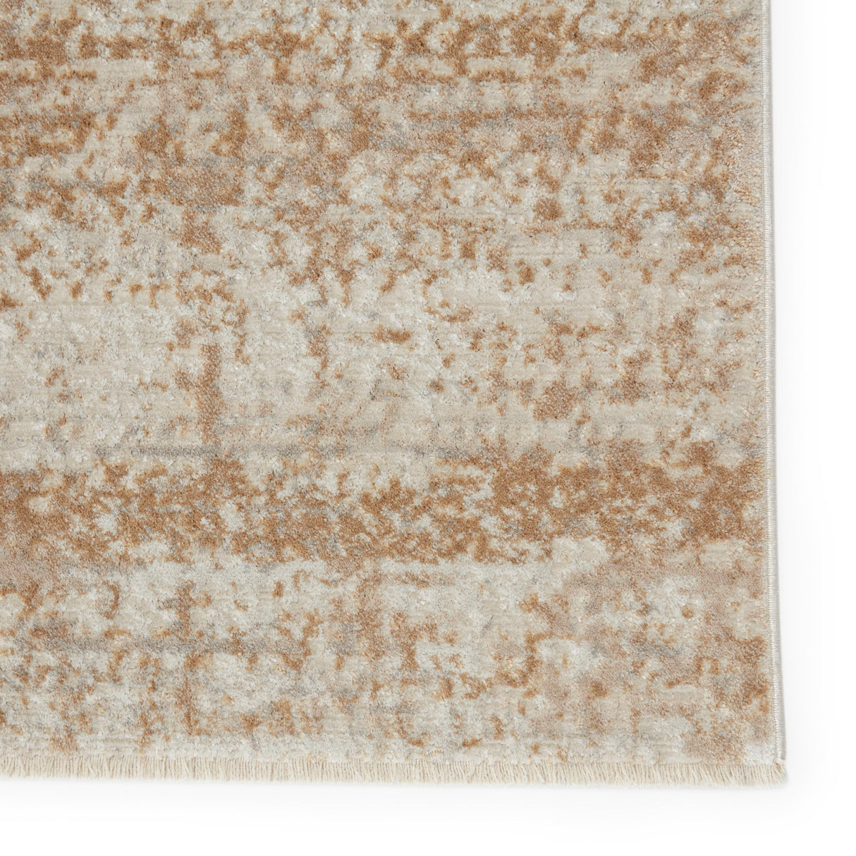 Vibe By Jaipur Living Evanthe Abstract Gold/ Ivory Area Rug (8'10"X12'7")