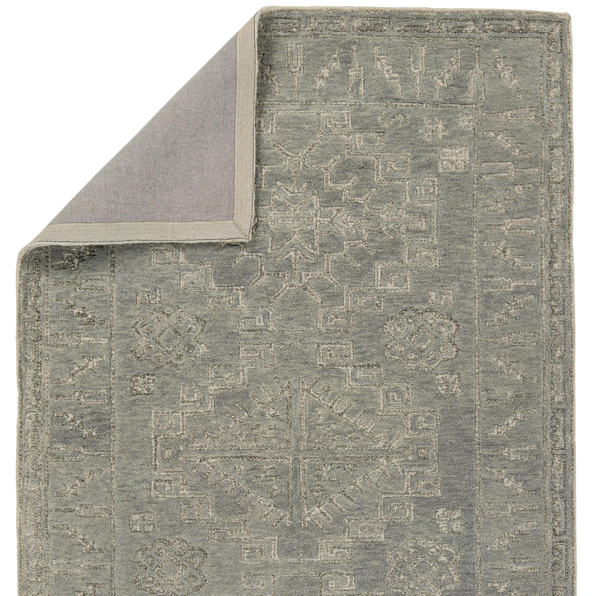 Jaipur Living Keller Handmade Medallion Gray/ Cream Area Rug (5'X8')
