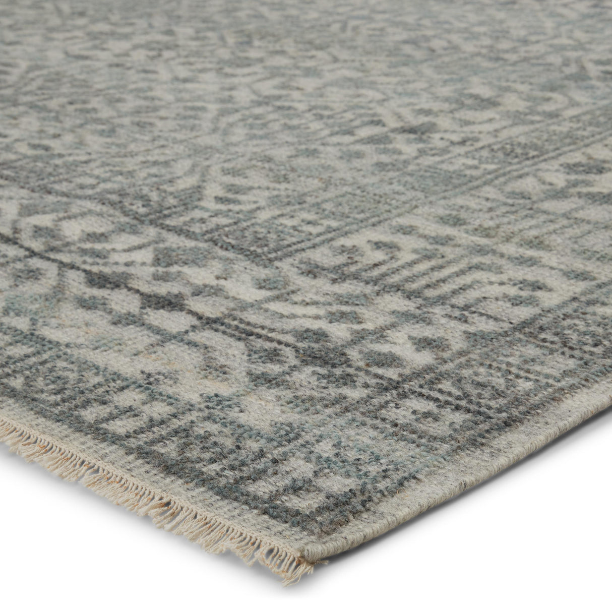Jaipur Living Arinna Hand-Knotted Tribal Gray/ Light Blue Area Rug (9'X12')