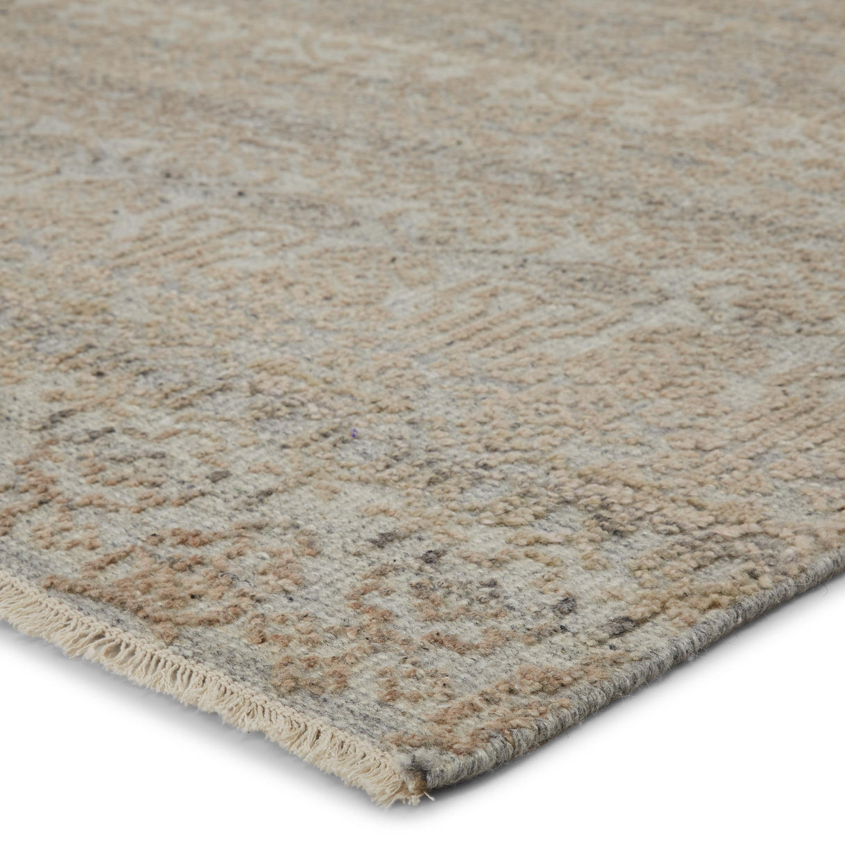 Jaipur Living Kora Hand-Knotted Trellis Gray/ Beige Runner Rug (3'X10')