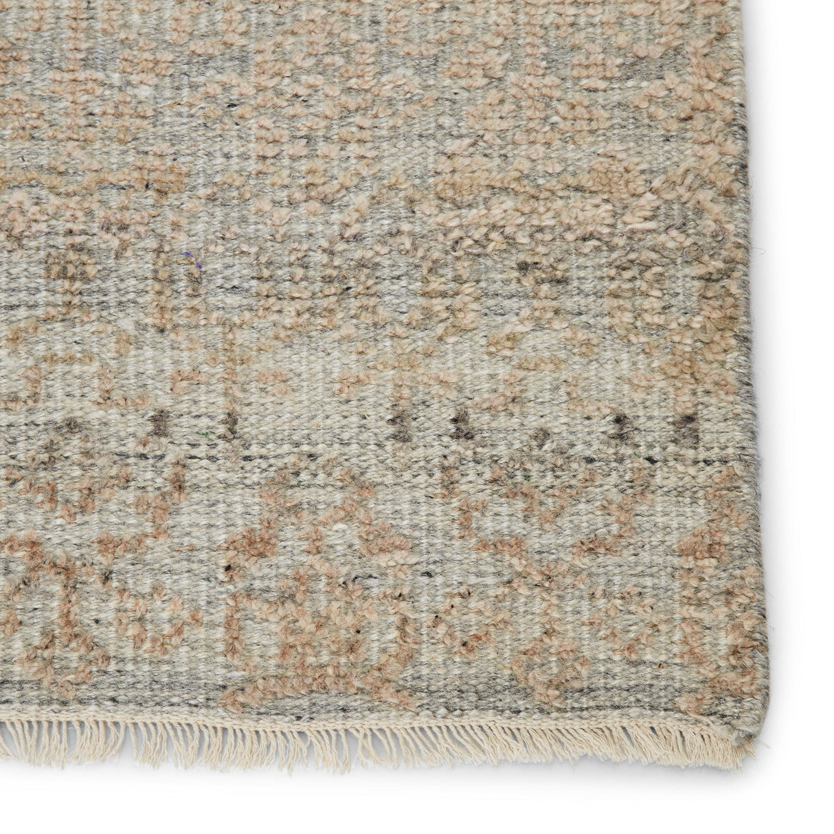 Jaipur Living Kora Hand-Knotted Trellis Gray/ Beige Runner Rug (3'X10')