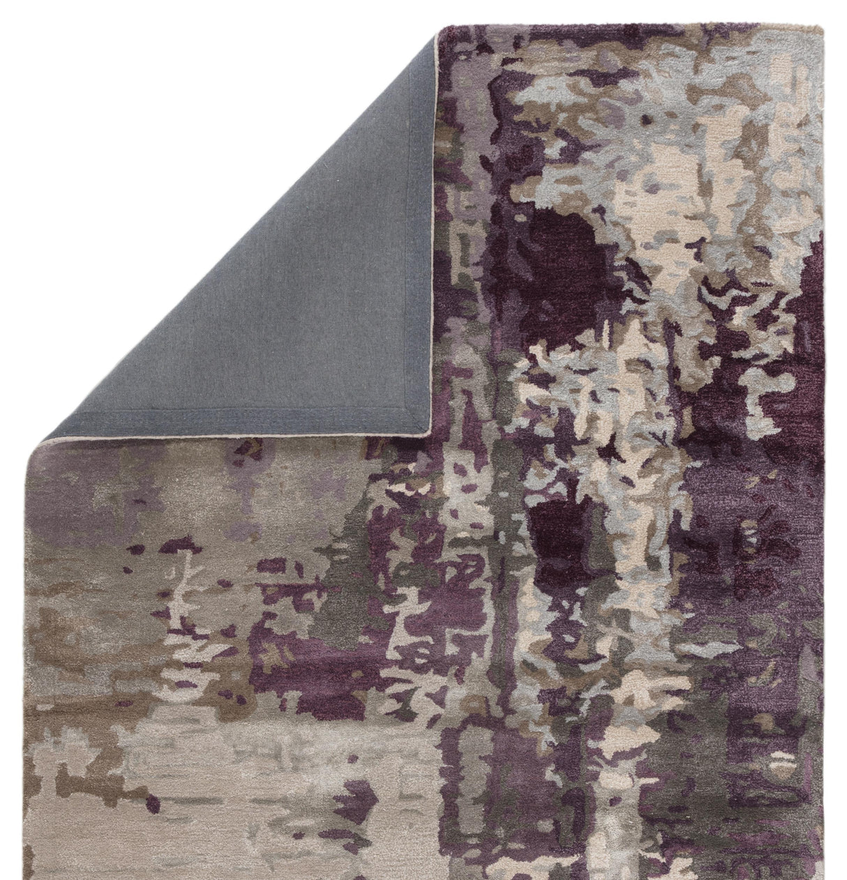 Jaipur Living Matcha Handmade Abstract Gray/ Purple Area Rug (2'X3')