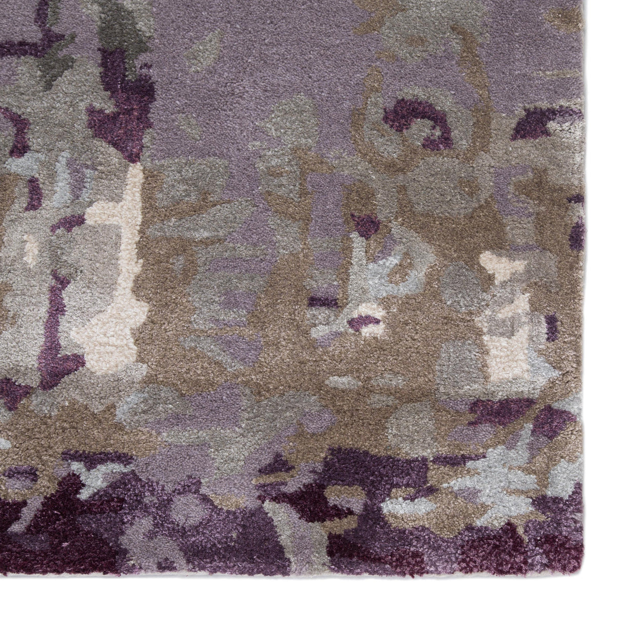 Jaipur Living Matcha Handmade Abstract Gray/ Purple Area Rug (2'X3')