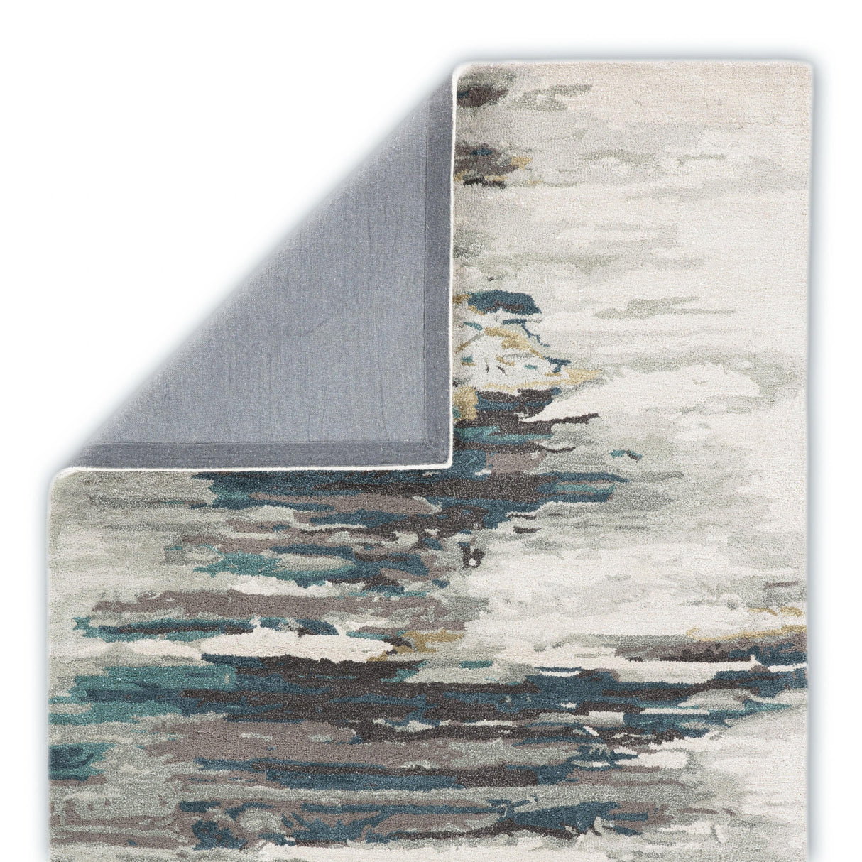 Jaipur Living Ryenn Handmade Abstract Teal/ Gray Area Rug (8'X11')