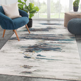 Jaipur Living Ryenn Handmade Abstract Teal/ Gray Area Rug (8'X11')