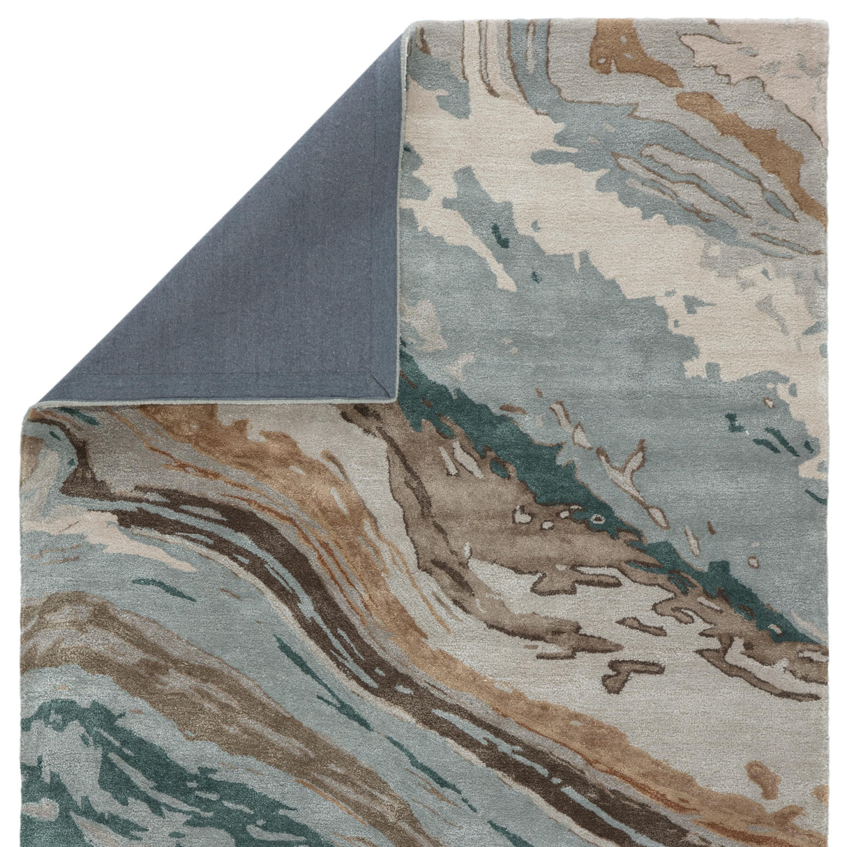 Jaipur Living Conley Handmade Abstract Teal/ Light Gray Area Rug (2'X3')