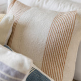 Jaipur Living Parque Indoor/ Outdoor Striped Tan/ Ivory Pillow Cover (20" Square)