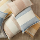 Jaipur Living Carinda Indoor/ Outdoor Striped Tan/ Ivory Pillow Cover (13"X21" Lumbar)