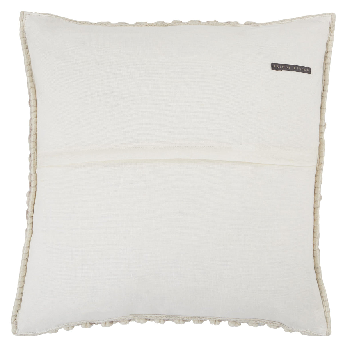 Jaipur Living Madur Textured Light Taupe/ Ivory Pillow Cover (22" Square)