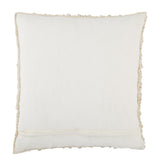 Jaipur Living Kaz Textured Beige/ Ivory Pillow Cover (22" Square)