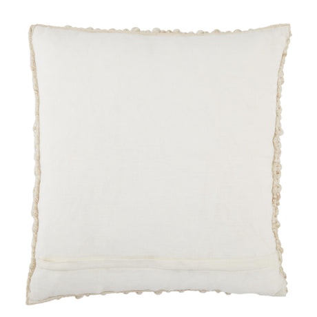 Jaipur Living Kaz Textured Beige/ Ivory Pillow Cover (22" Square)