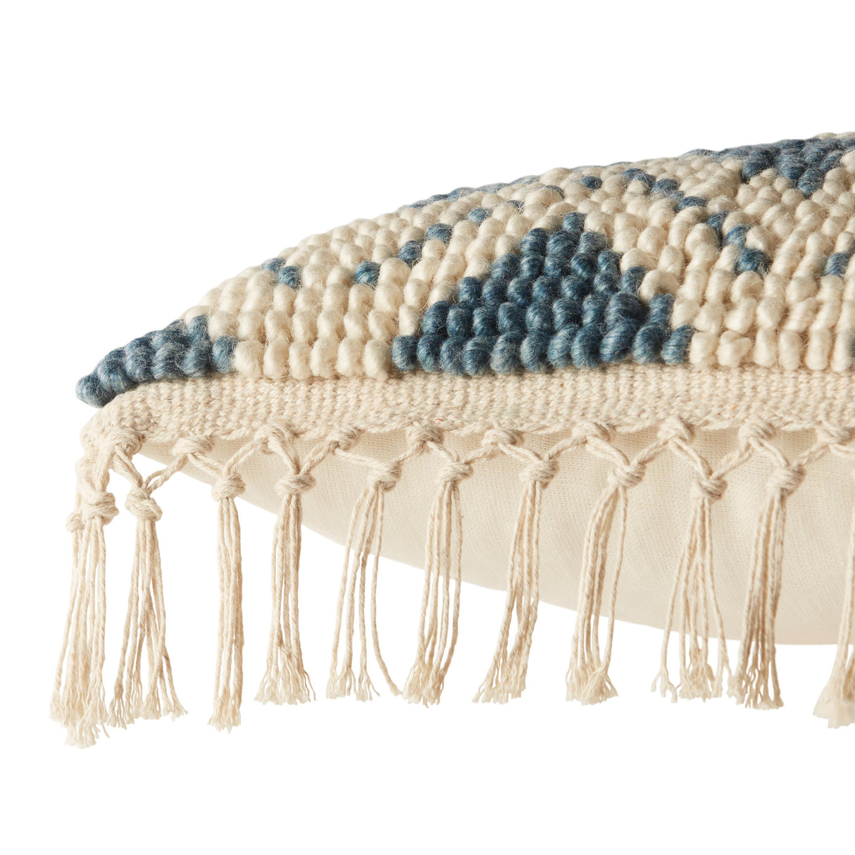 Jaipur Living Takeo Chevron Blue/ Ivory Pillow Cover (22" Square)