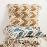 Jaipur Living Takeo Chevron Blue/ Ivory Pillow Cover (22" Square)