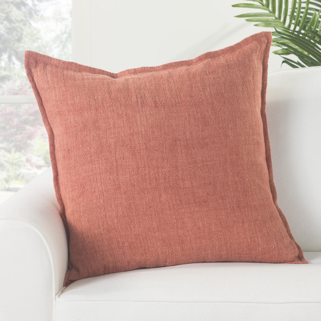 Jaipur Living Blanche Solid Red Pillow Cover (22" Square)