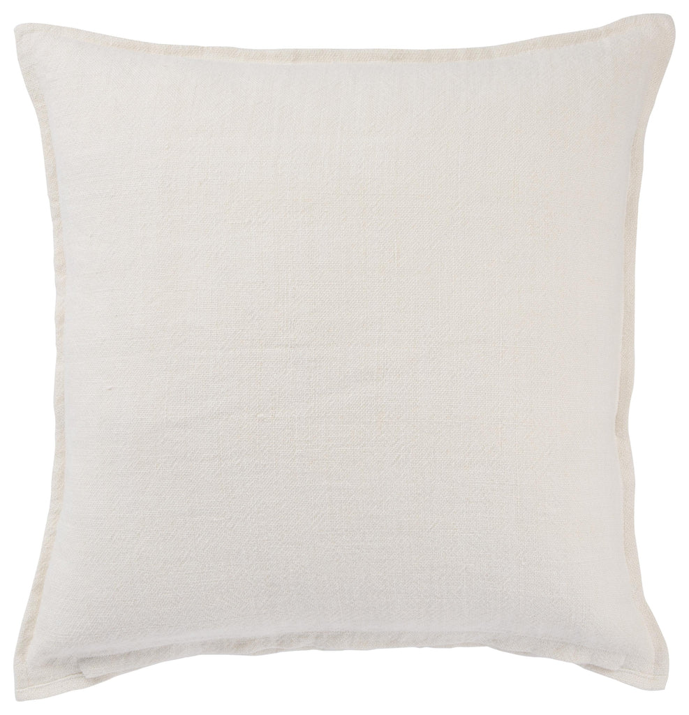 Jaipur Living Blanche Solid Ivory Pillow Cover (22" Square)