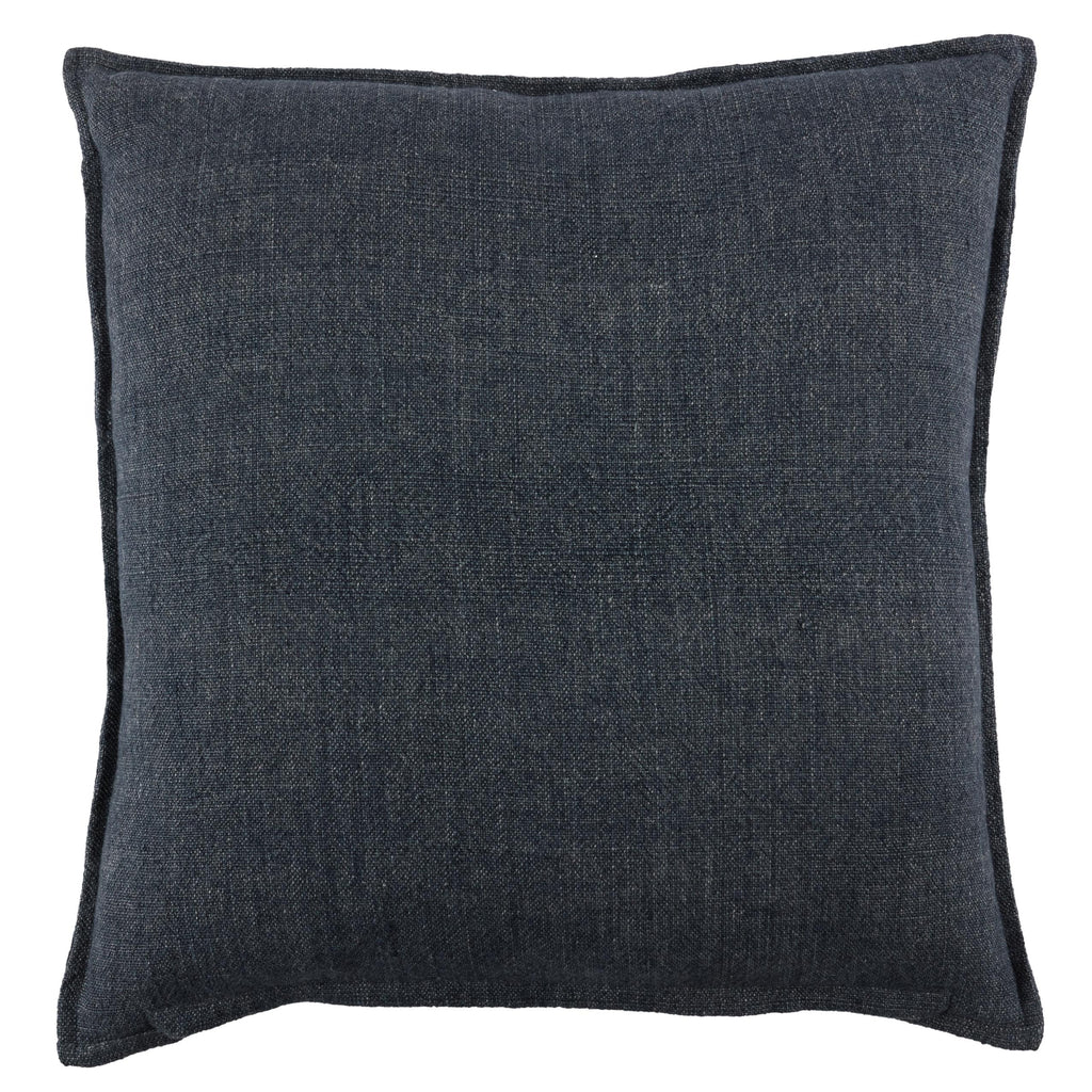 Jaipur Living Blanche Solid Dark Blue Pillow Cover (22" Square)