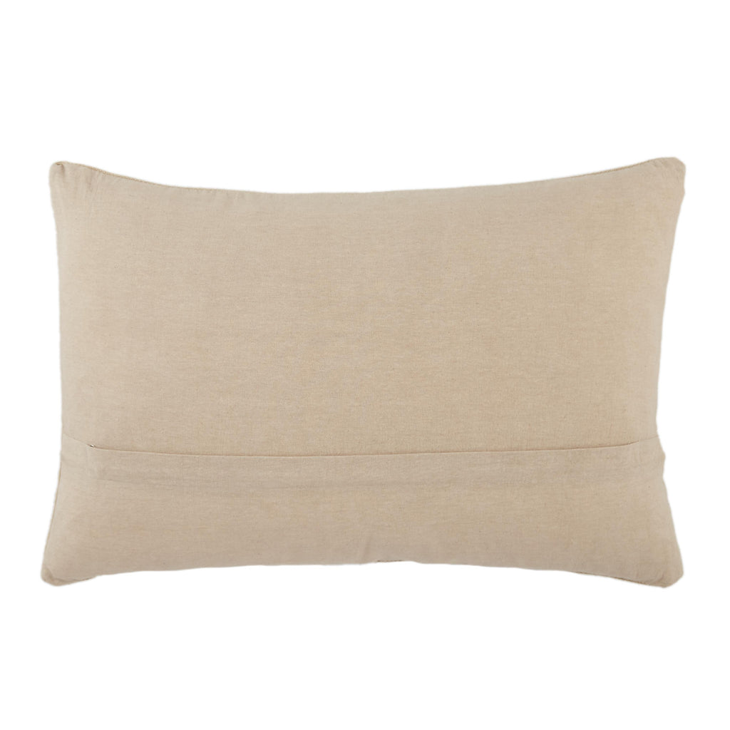 Jaipur Living Ikenna Tribal Taupe/ Cream Pillow Cover (16"X24" Lumbar)