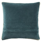 Jaipur Living Bryn Solid Teal/ Gray Pillow Cover (18" Square)