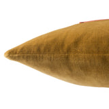 Jaipur Living Hendrix Bordered Gold/ Cream Pillow Cover (22" Square)