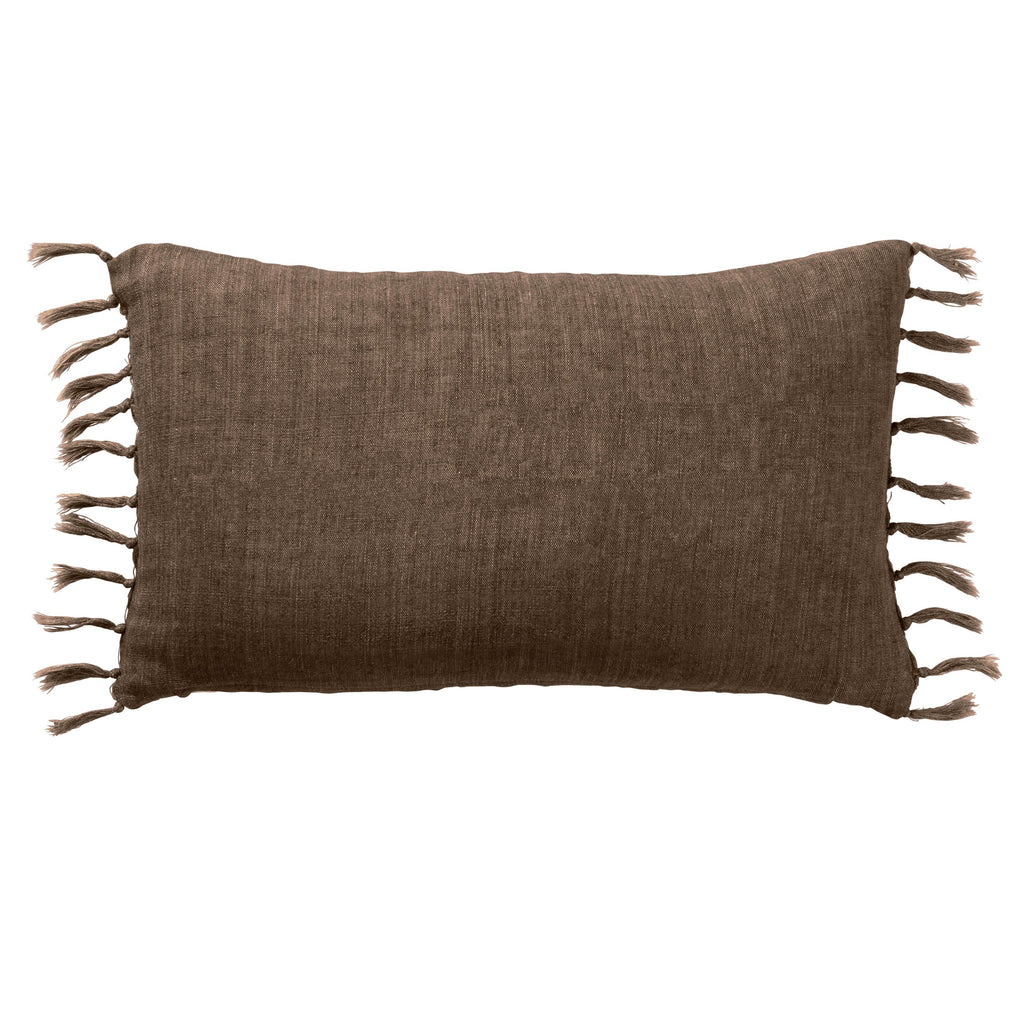 Jaipur Living Majere Solid Brown Down Pillow (13"X21" Lumbar)