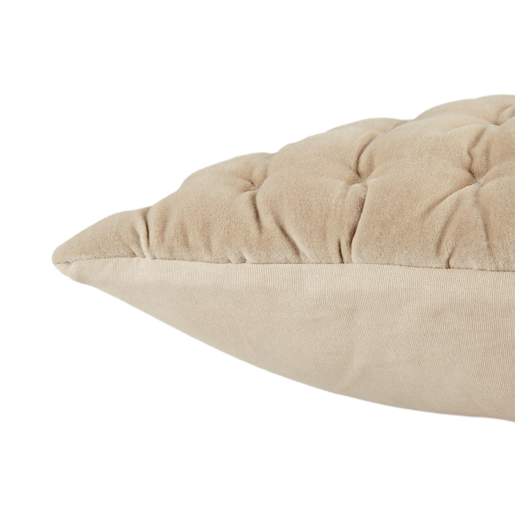 Jaipur Living Winchester Solid Beige/ White Pillow Cover (26" Square)