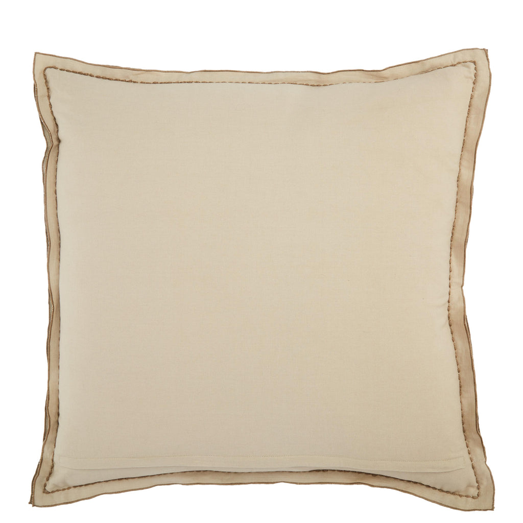 Jaipur Living Norwood Striped Beige Pillow Cover (26" Square)