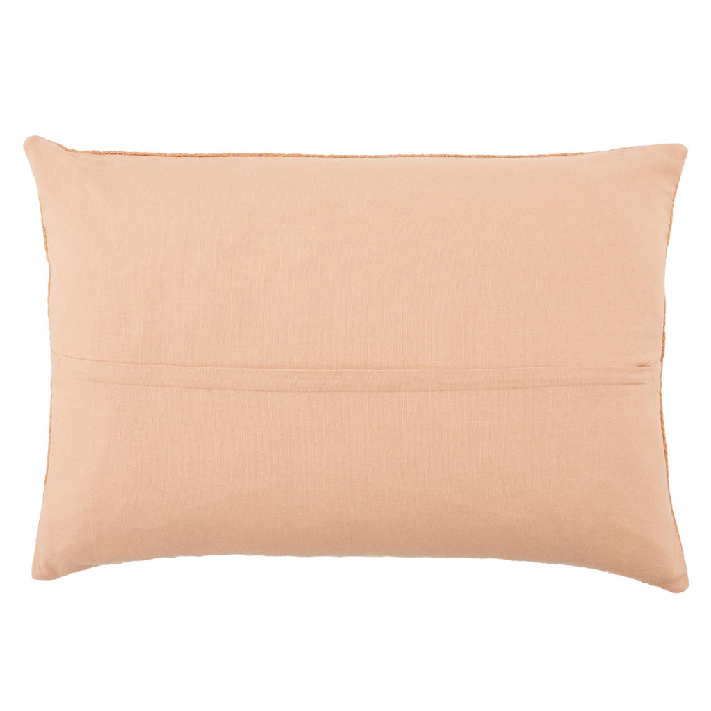 Jaipur Living Milton Geometric Rose/ Terracotta Pillow Cover (16"X24" Lumbar)