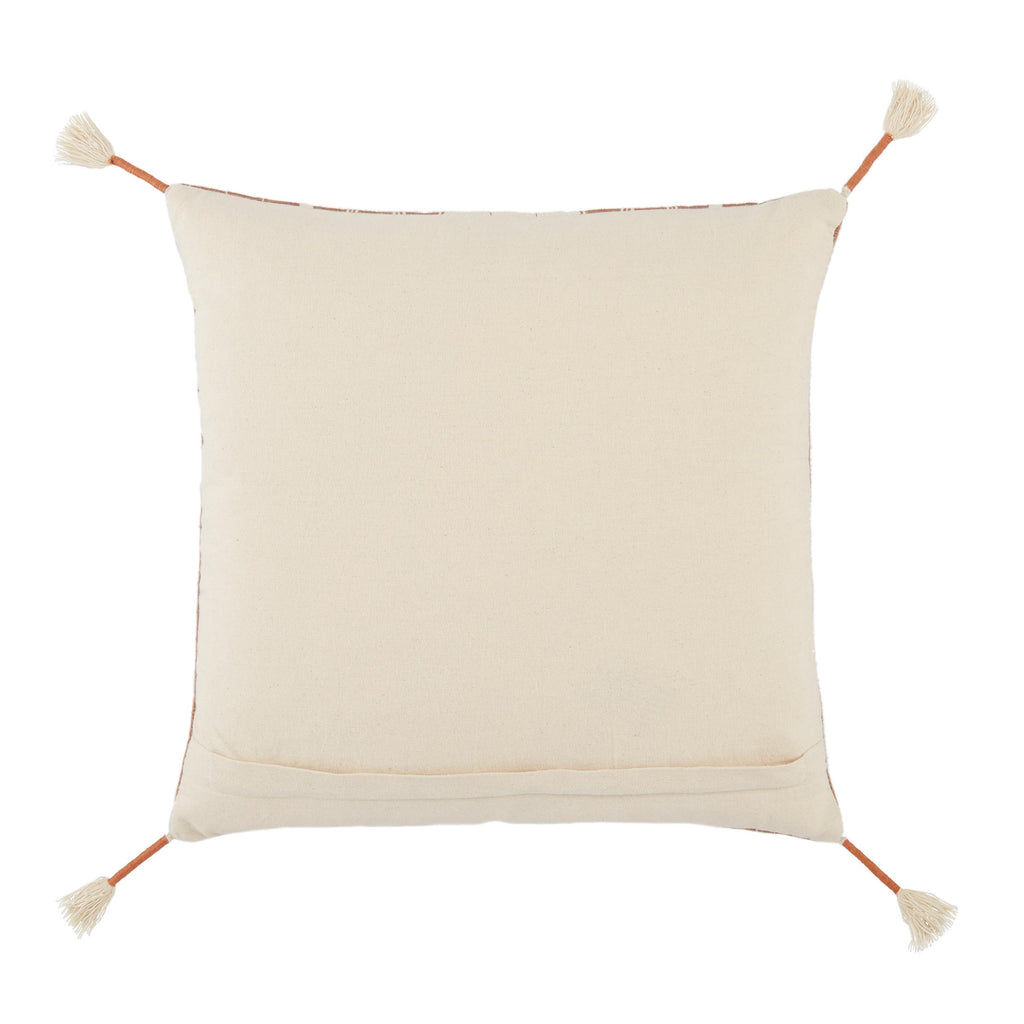 Jaipur Living Lipila Hand-Loomed Tribal Mauve/ Cream Pillow Cover (18" Square)