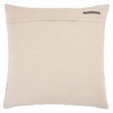 Jaipur Living Jacques Geometric Beige/ Silver Pillow Cover (22" Square)