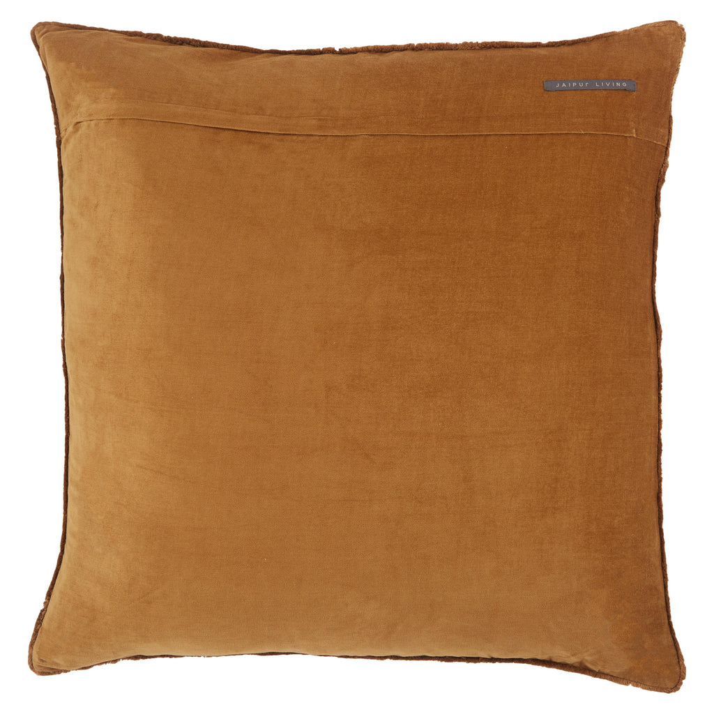 Jaipur Living Sunbury Solid Brown Pillow Cover (26" Square)