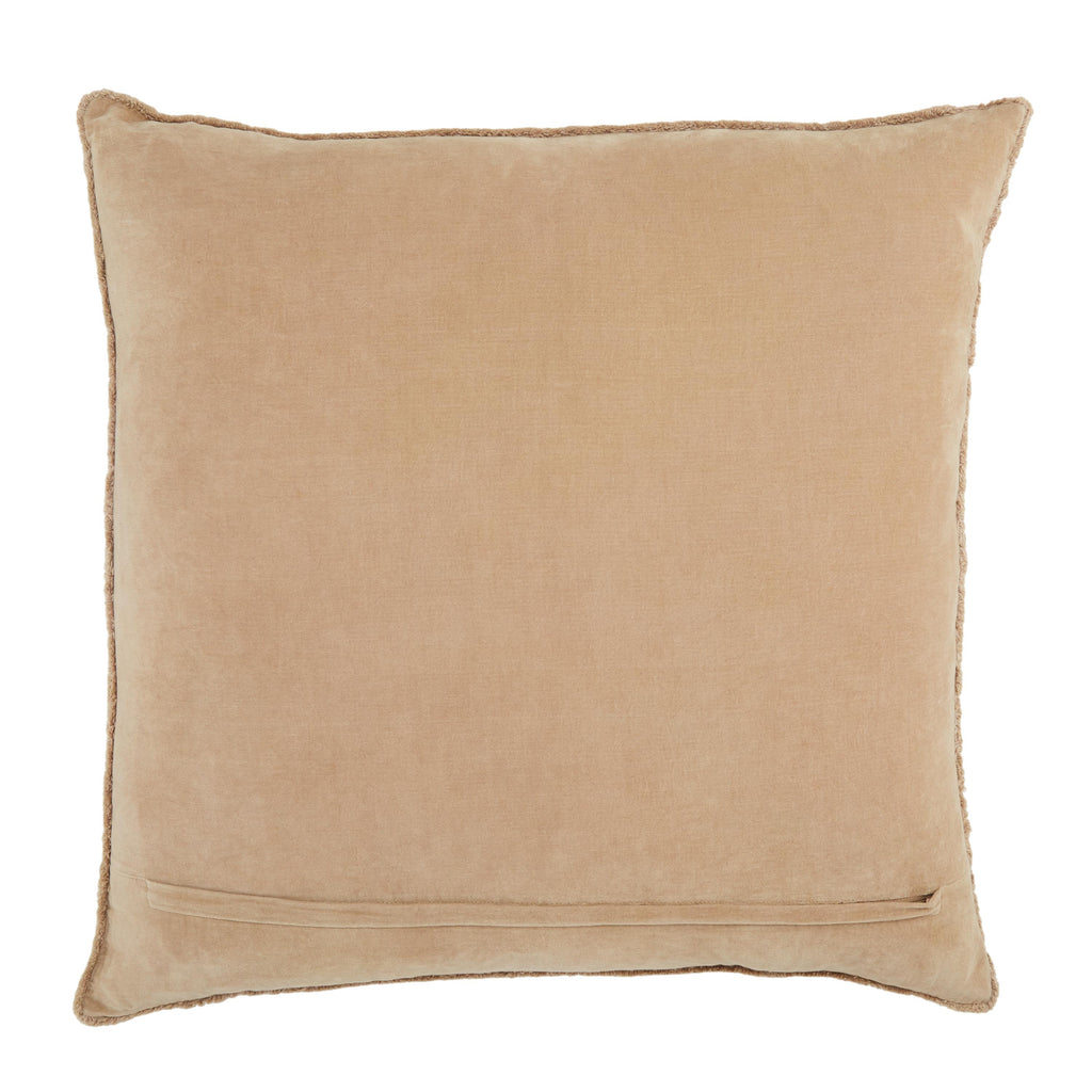 Jaipur Living Sunbury Solid Beige Pillow Cover (26" Square)