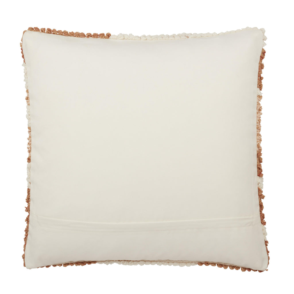Jaipur Living Hasani Indoor/ Outdoor Abstract Tan/ White Pillow Cover (22" Square)