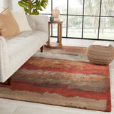 Jaipur Living Juna Handmade Abstract Red/ Brown Area Rug (8'X11')