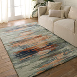 Jaipur Living Ryenn Handmade Abstract Sage/ Peach Area Rug (6'X9')