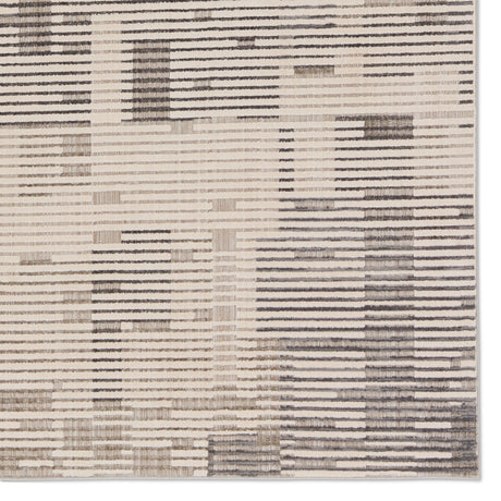 Jaipur Living Gravity Striped Gray/ Cream Area Rug (5'3"X8')