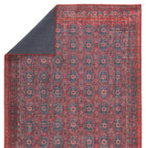 Kate Lester + Jaipur Living Kalinar Damask Dark Red/ Blue Area Rug (7'6"X10')