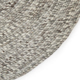 Jaipur Living Tenby Natural Solid Gray/ White Round Area Rug (6' Rnd)