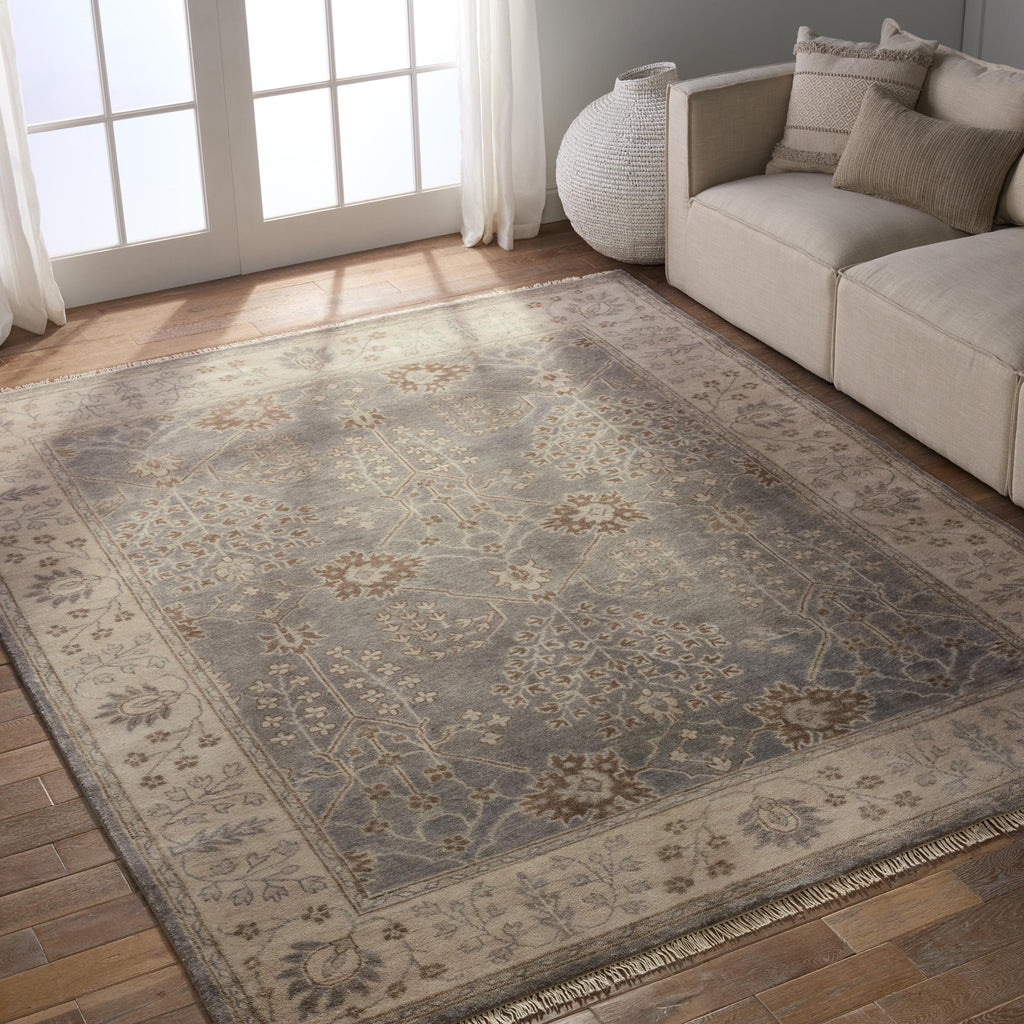 Jaipur Living Liberty Reagan Border Gray / Beige 12' X 15' Rug ...