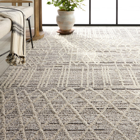 Jaipur Living Caiya Trellis Cream/ Gray Area Rug (4'X6')