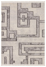 Jaipur Living Bungalow Geometric Gray/ Cream Area Rug (10'X14')