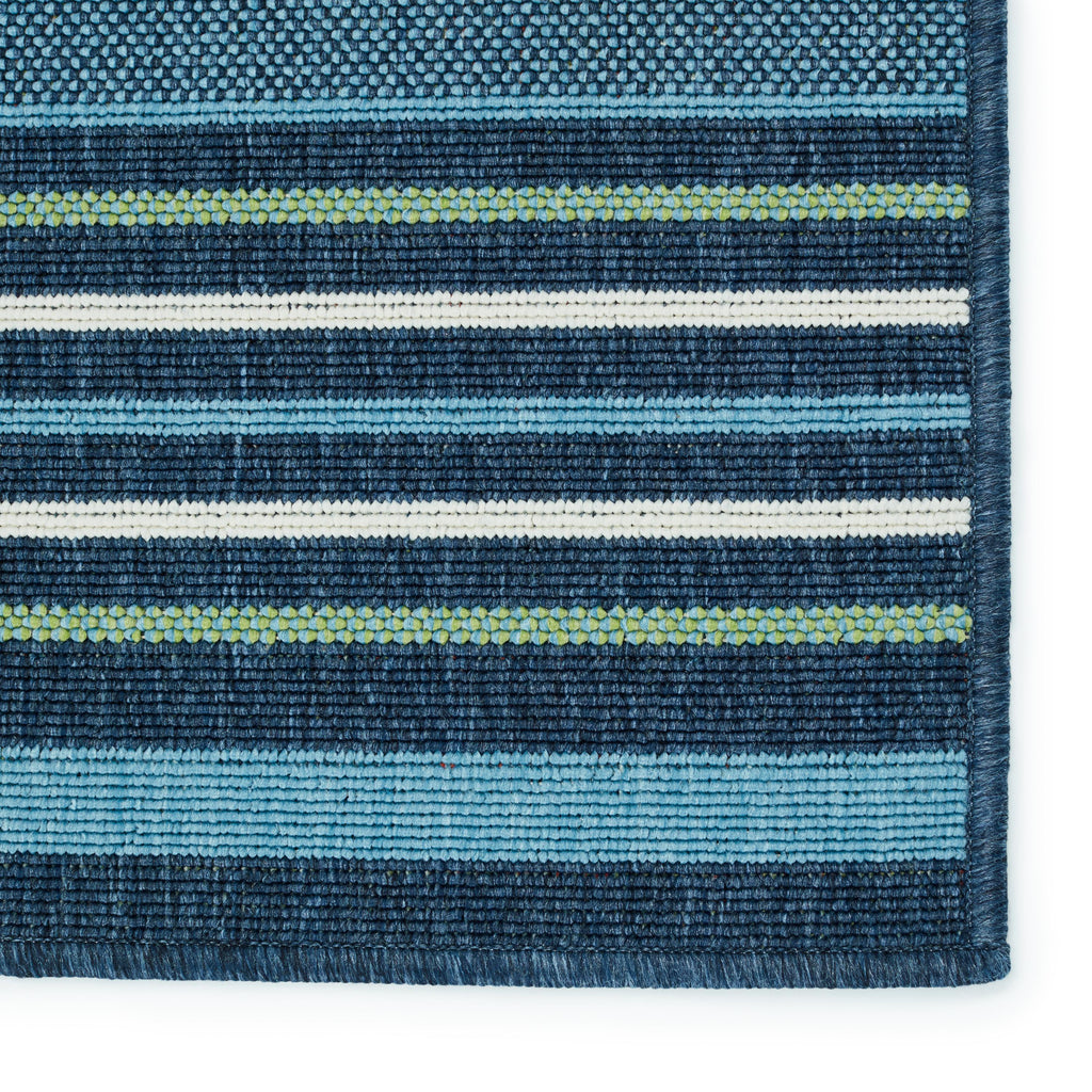 Vibe By Jaipur Living Elara Indoor/ Outdoor Striped Blue/ Green Area Rug (2'X3')