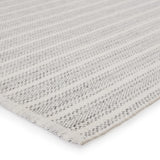 Jaipur Living Elis Indoor/ Outdoor Striped Light Gray/ Ivory Area Rug (4'X6')