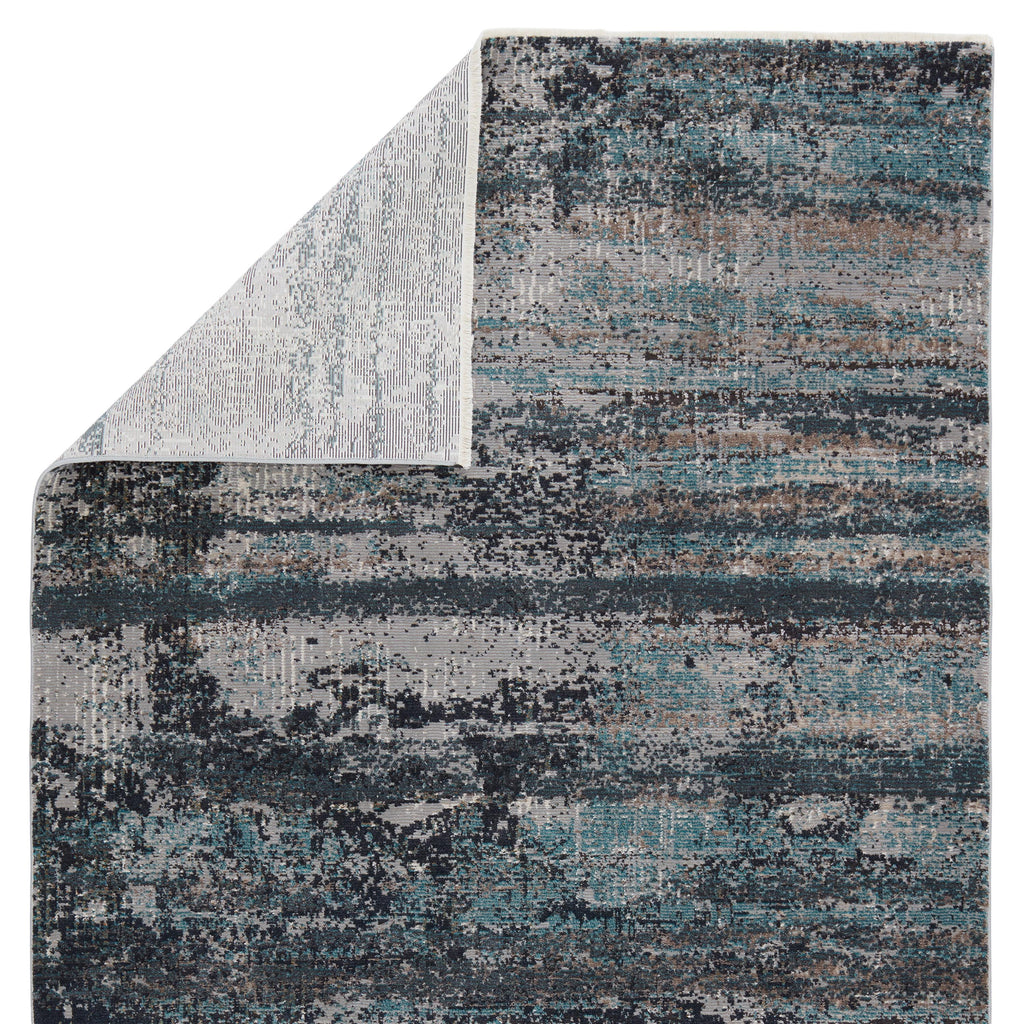 Vibe By Jaipur Living Aubra Abstract Teal/ Gray Area Rug (5'X7'6")