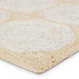 Jaipur Living Fiorita Natural Geometric Light Beige/ White Area Rug (8'X10')