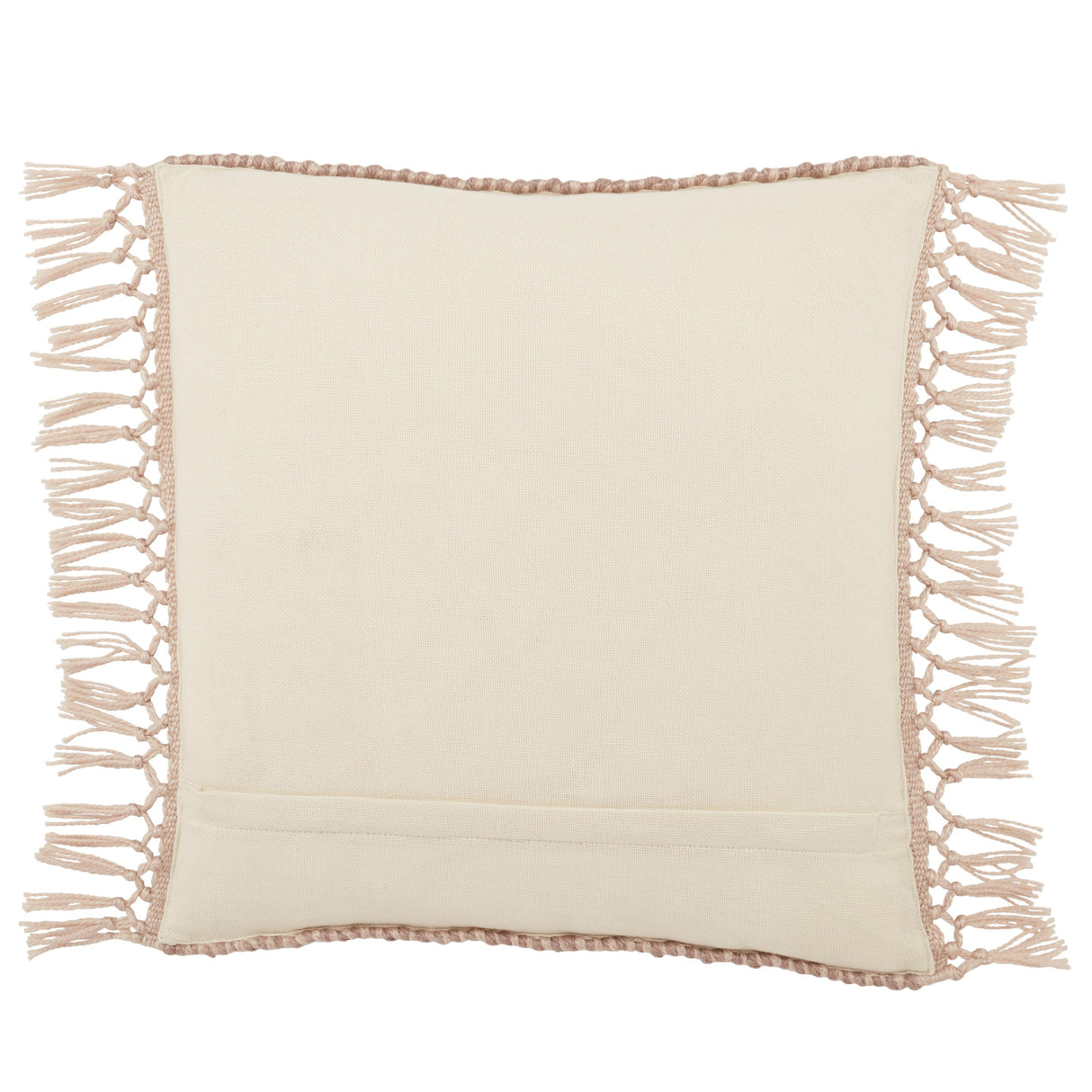 Jaipur Living Maritima Indoor/ Outdoor Geometric Mauve/ Light Pink Pillow Cover (20" Square)